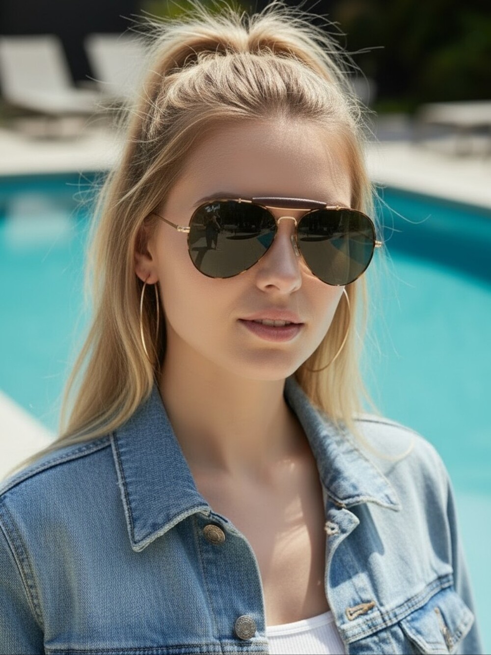 Vintage Shooter Aviator Sunglasses